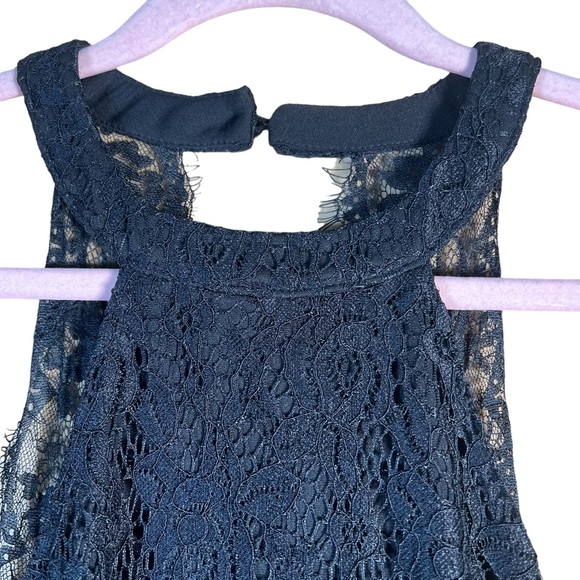 Lulu’s Women’s Black Lace Body-Con Mini Cocktail Dress With Back Cut-Out… - Picture 4 of 16